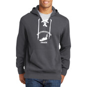 Southeastern Track  - Lace Up Pullover Hooded Sweatshirt 